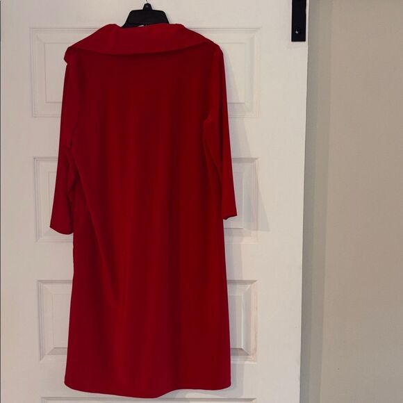 Joseph Ribkoff Zip High Neck 3/4 Sleeve Shift Dress 244045, NWT - Picture 10 of 10